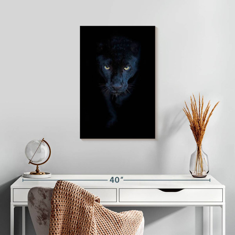 Brampt Sneaky Black Panther I, 24" H x 16" W