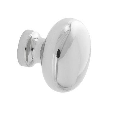 Poignée champignon Jackson en nickel poli de 1 1/4 po de diamètre