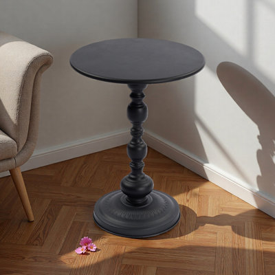 Table d'appoint ronde vintage en métal 2p, table de bout pour balcon, décorations multiples pour la plage et le camp, assemblage facile