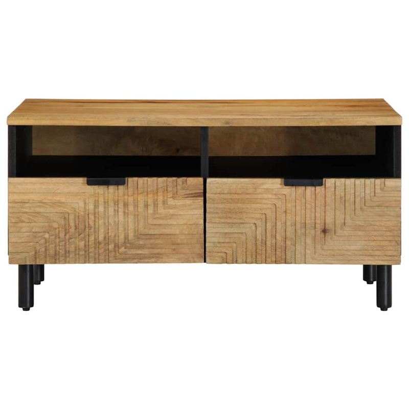 Coffee Table Brown 80X54x40 Cm Solid Wood Mango