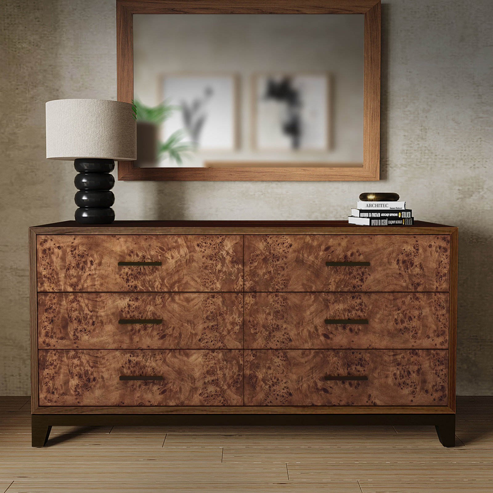 Keiran 60" Mahogany Dresser