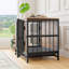 Cage pour chien rustique brun avec construction et plateau amovible pour chiens de taille moyenne / petite-1652037851