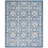 Salerna Micro-Loop Hand Tufted Wool/Cotton Damask Rug in Blue/Ivory-26609284