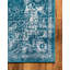 Tapis bleu à motif floral Dota-728338701