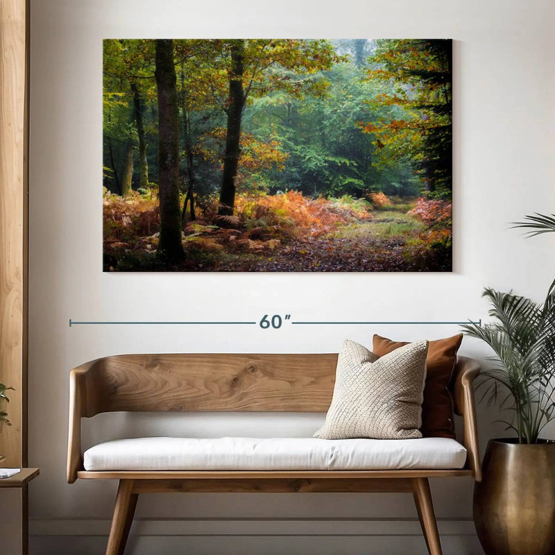 Harnek, feuilles d'automne de la forêt, H 34 po x l 51 po