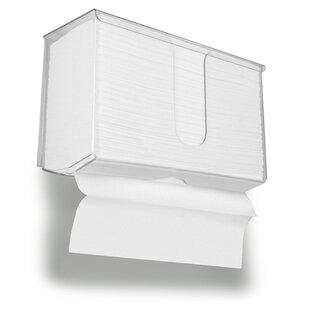 INNOVIA Metal Mounted White Paper Towel Holder at