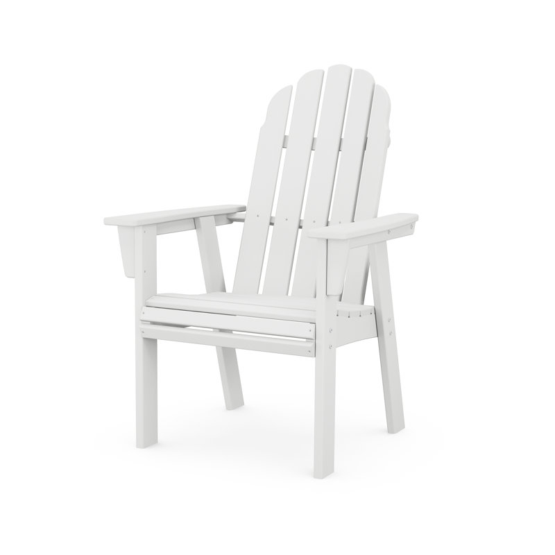 Chaise Adirondack POLYWOOD Vineyard Curveback, Blanc
