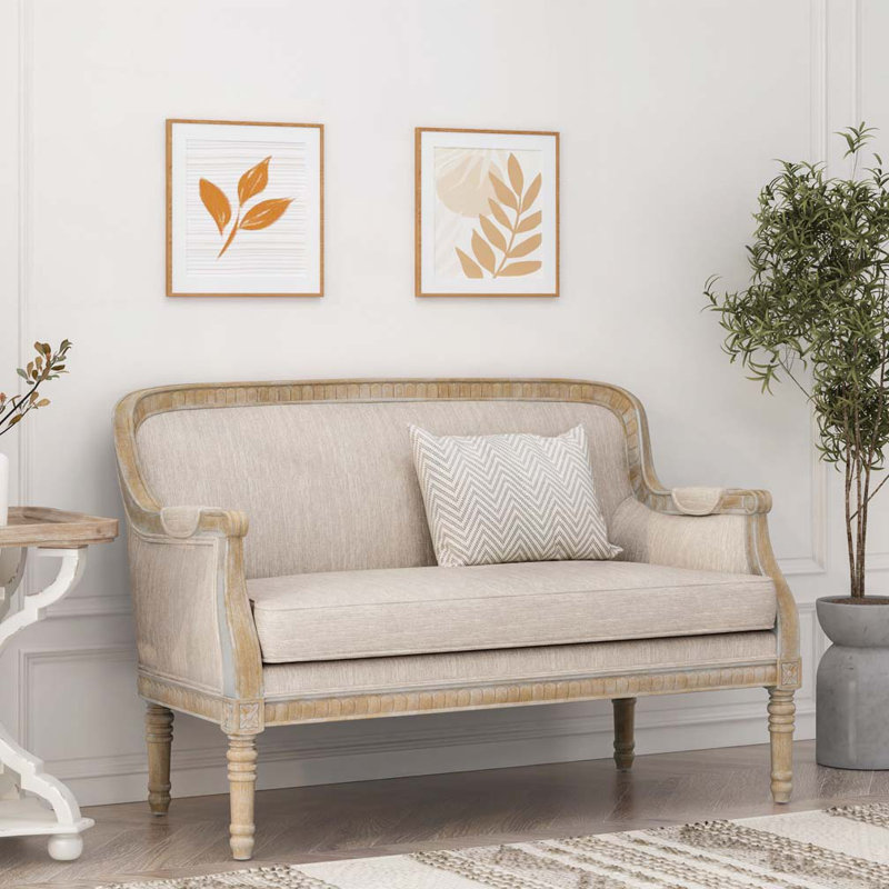 Canapé 49,75 po, Beige brun