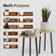 Petite table ronde pour plante d'intérieur 14 pouces Mid Century Modern Decor-108813883