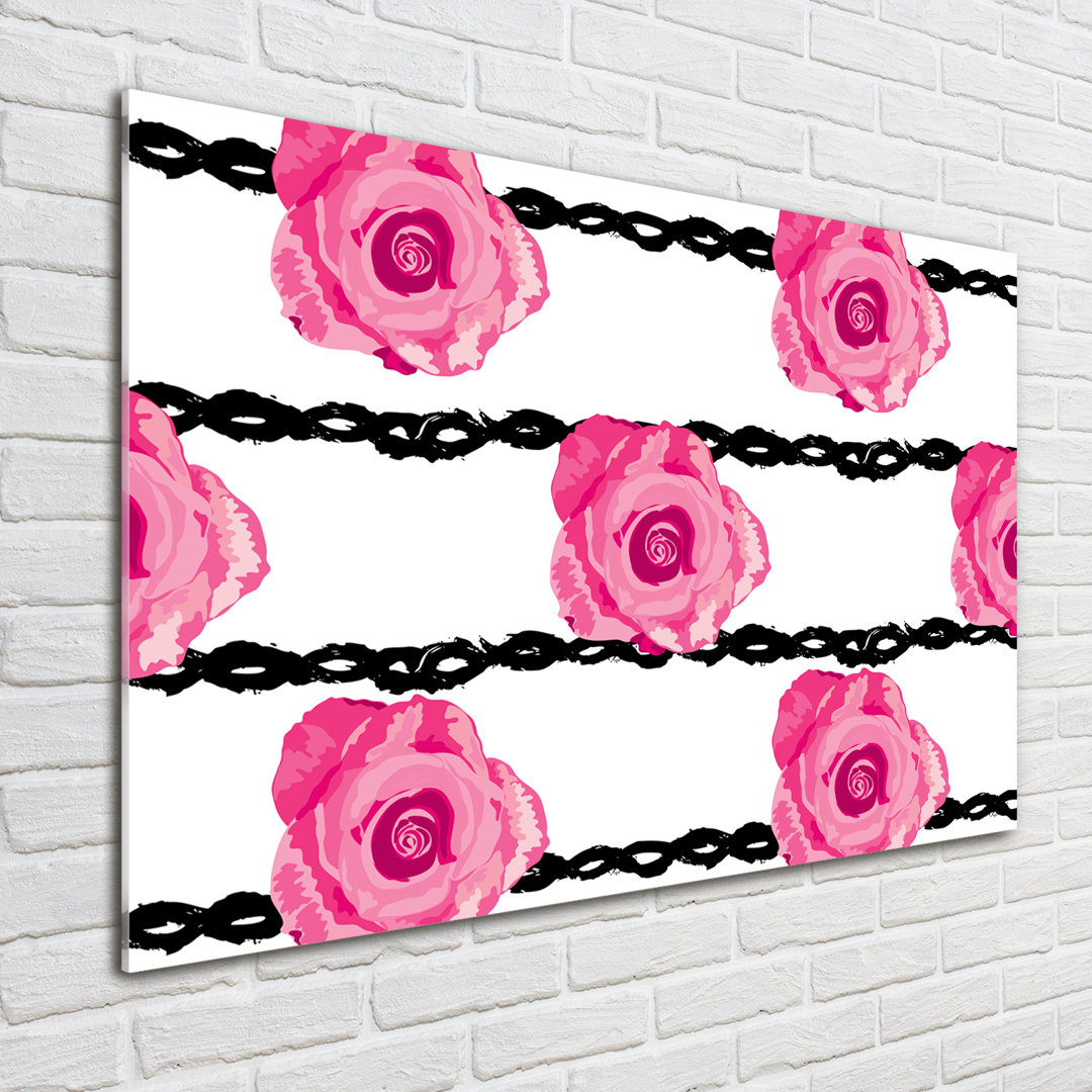 Glasbild Roses