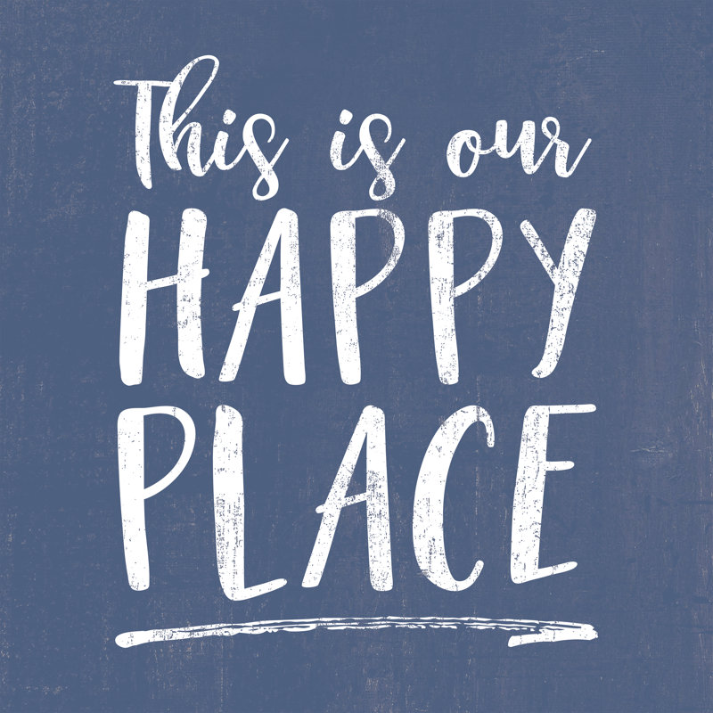 Happy Place 7 - Wrapped Canvas Print, 30cm H x 30cm W x 3.8cm D