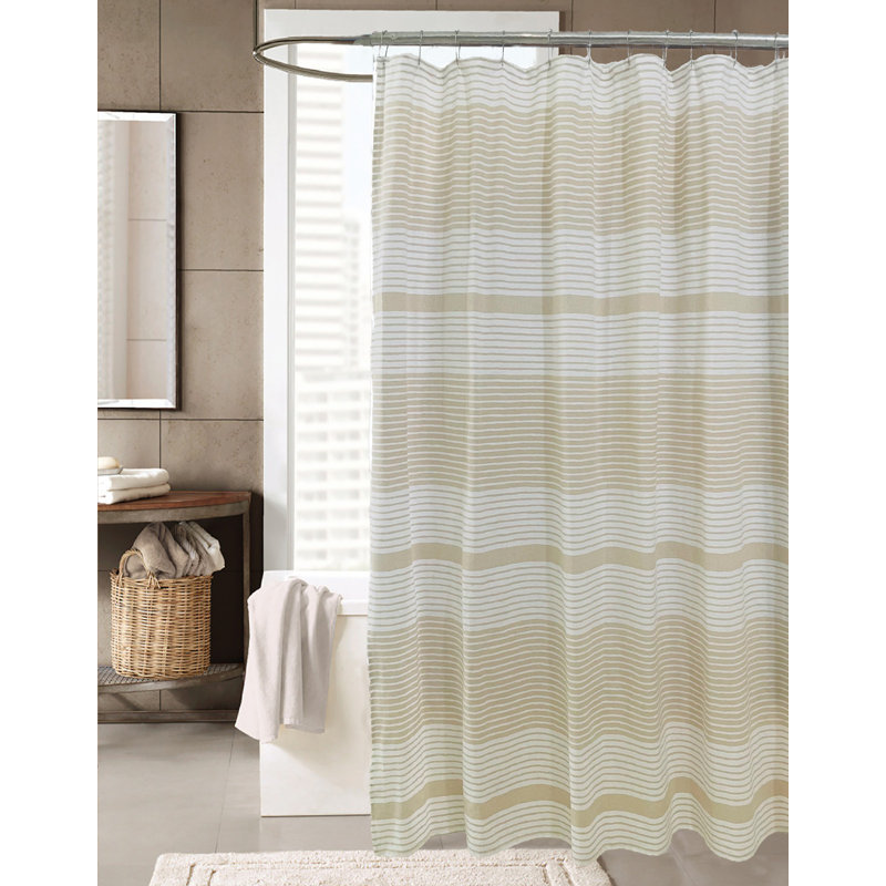 Warde Stripe Cotton Shower Curtain