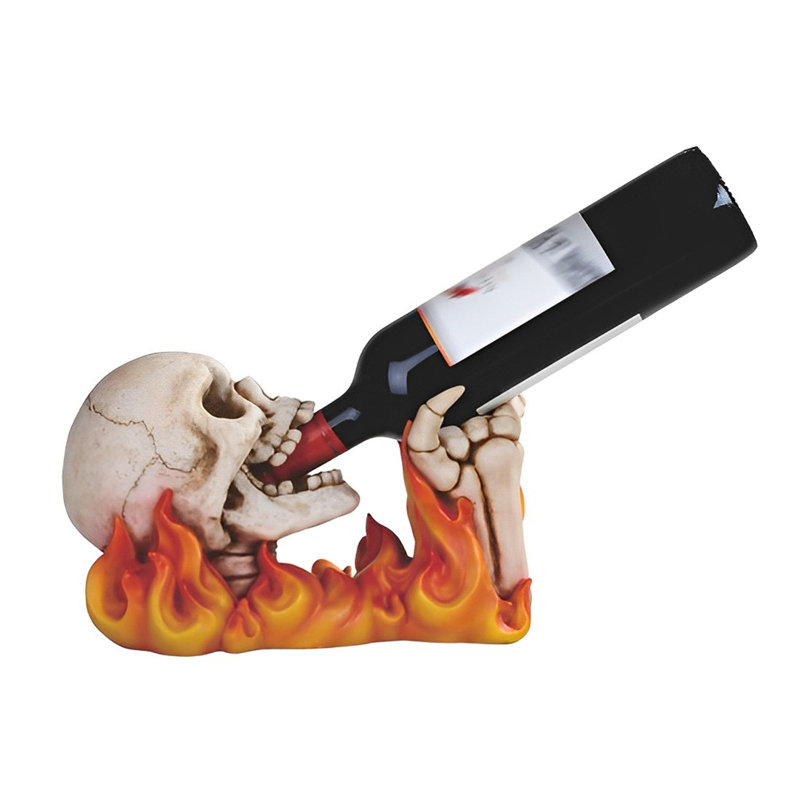 Figurine de salle à manger l 11 po avec porte-bouteilles de vin