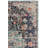 Felty Oriental Power Loom Polypropylene Area Rug in Black/Teal-1934256978