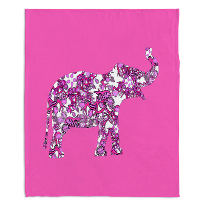  Jeté à rubans éléphant