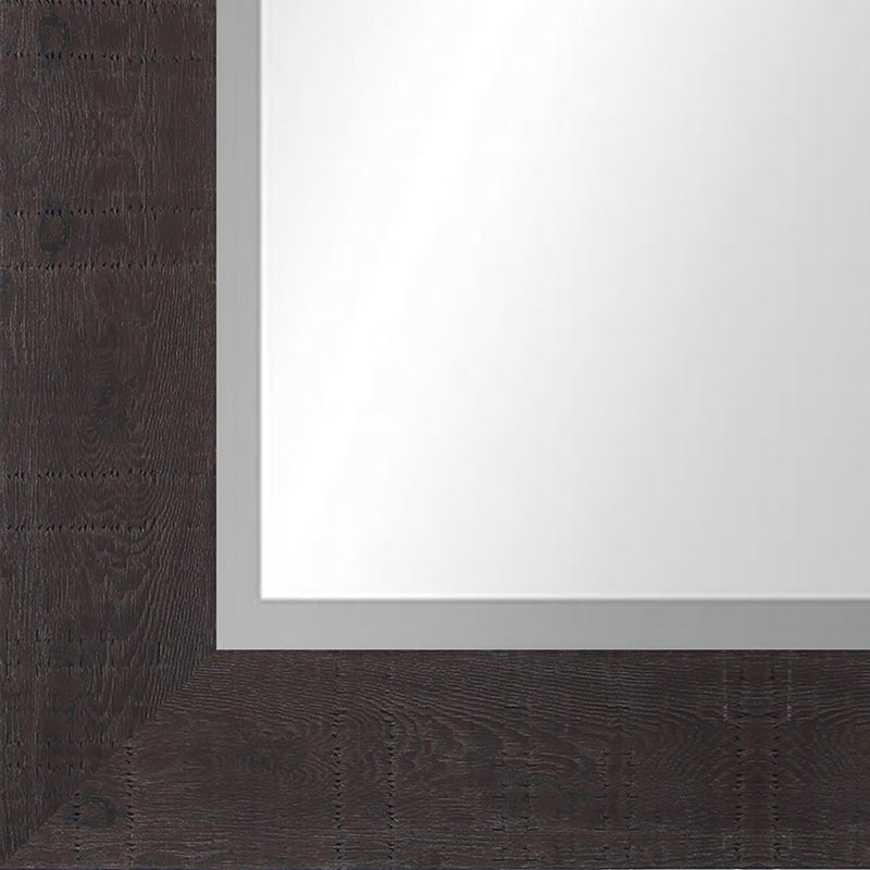 Ensemble de miroirs biseautés 4 pièces Moulding, Noyer foncé