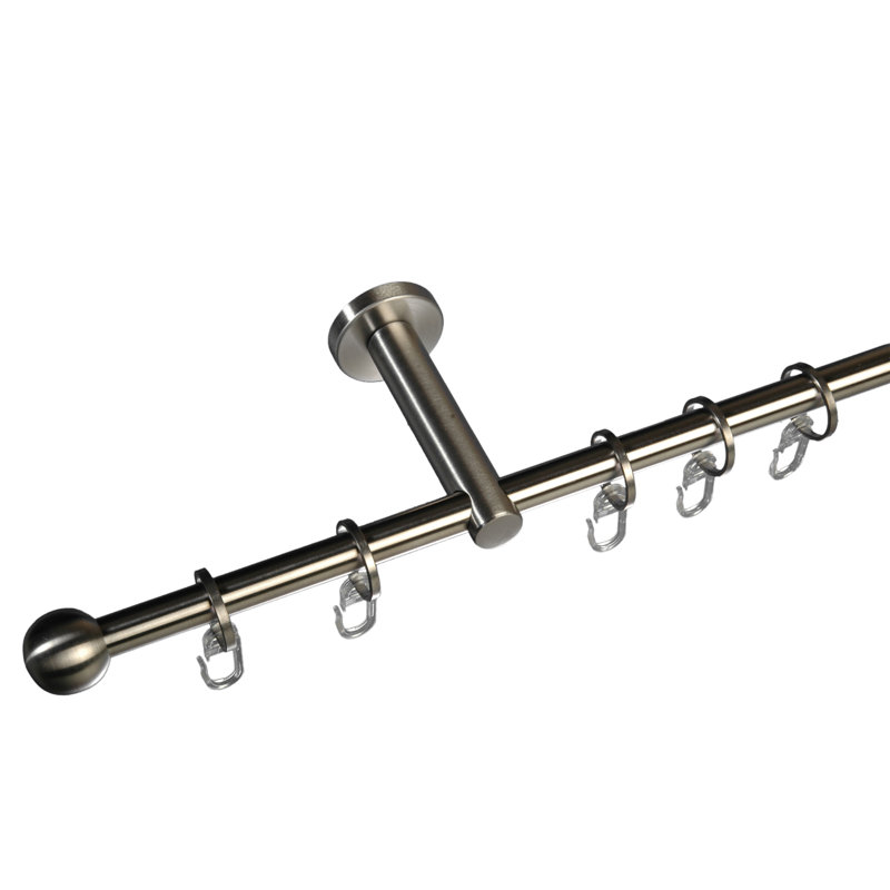12cm Single Curtain Pole, 204.4cm
