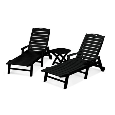 POLYWOOD Nautical 3-Piece Chaise Set