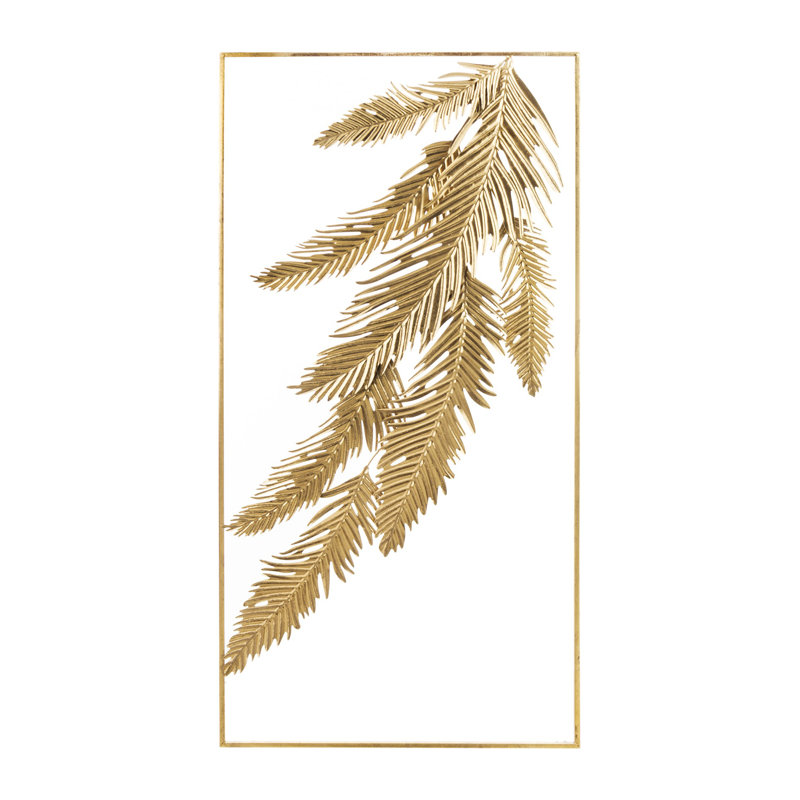 Coastal Plants & Flowers Wall Decor on Metal