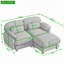 Canapé de coin modulable deux places avec pouf amovible-45289997