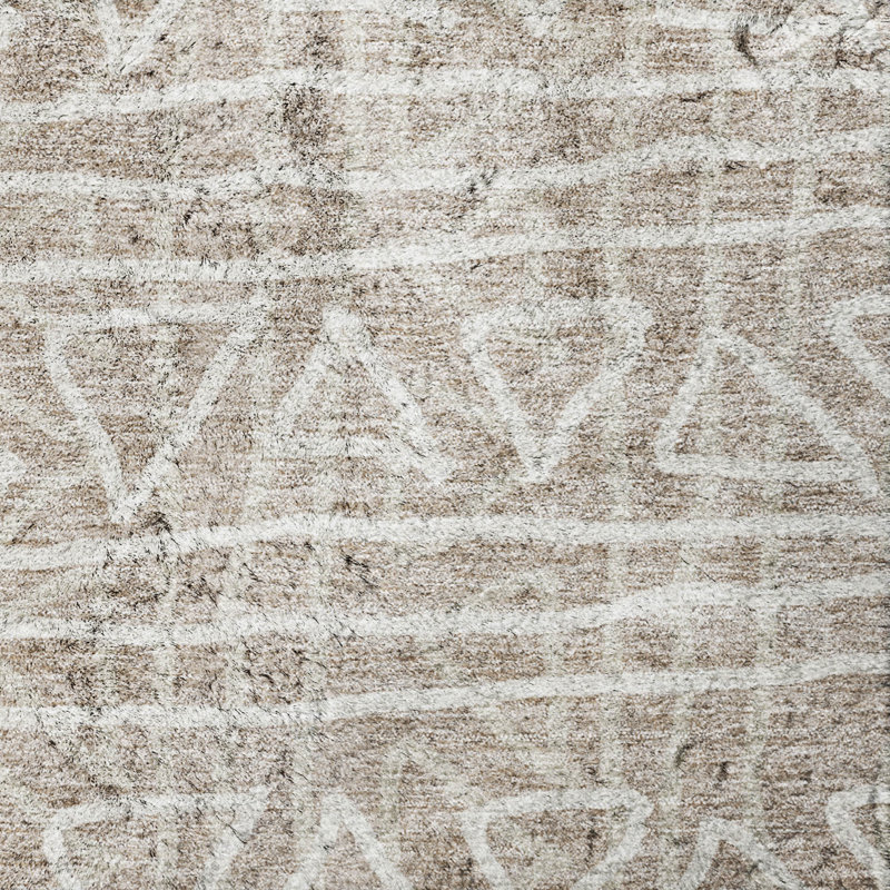 Tapis bohème Dream Shag ADS730 lavable à la machine de qualité supérieure, Taupe, 9' x 12'