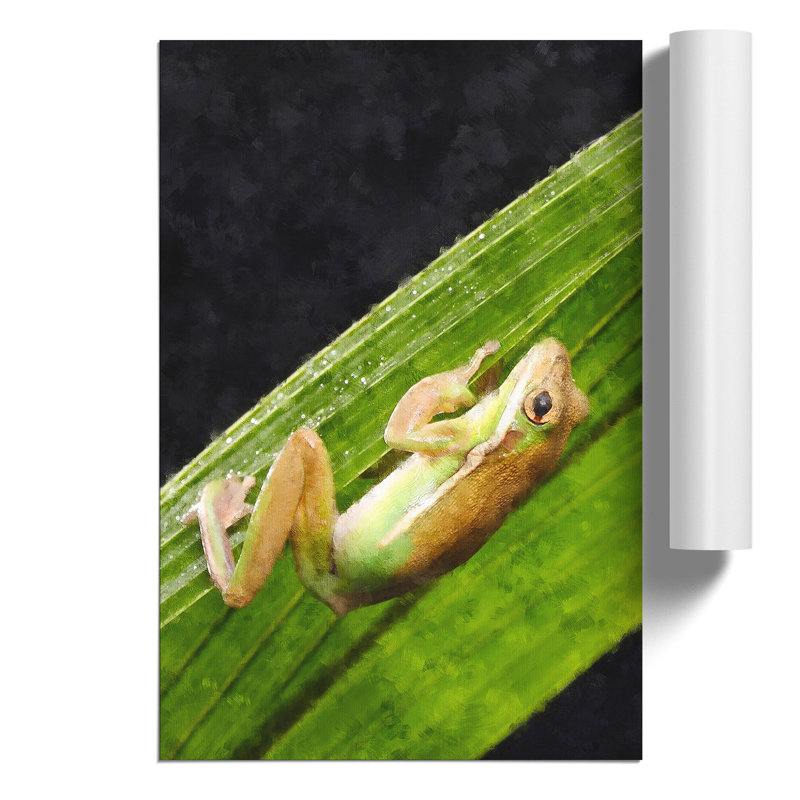 Frog Painting - Frameless Print, 59cm H x 42cm W x 0.1cm D