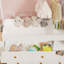 Commode avec tiroirs, tablettes ouvertes de rangement