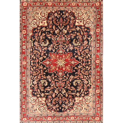 Tapis oriental brun / rouge
