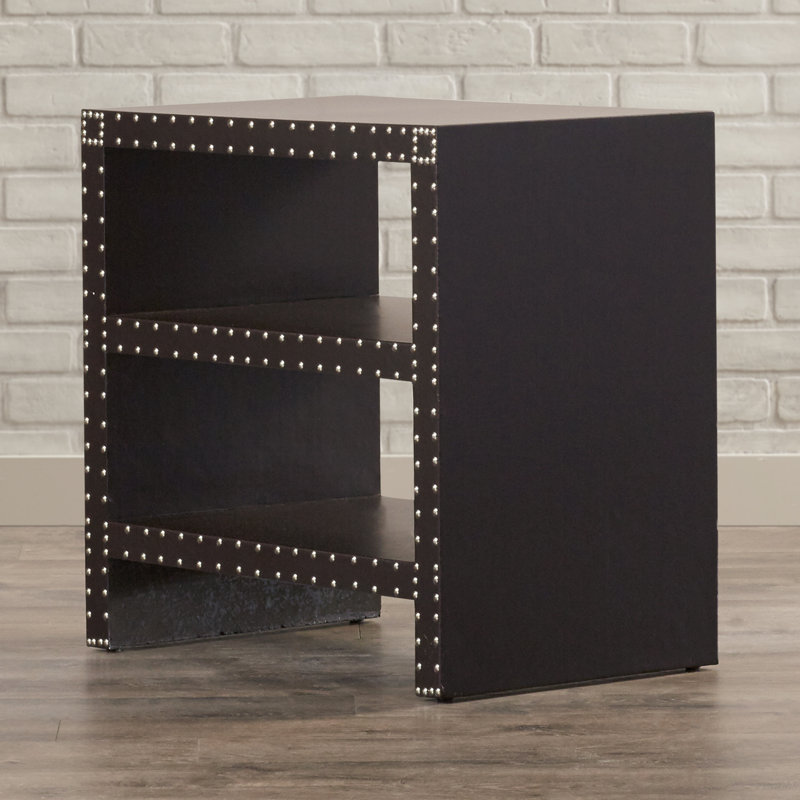 Table de bout avec rangement Nara, Anthracite