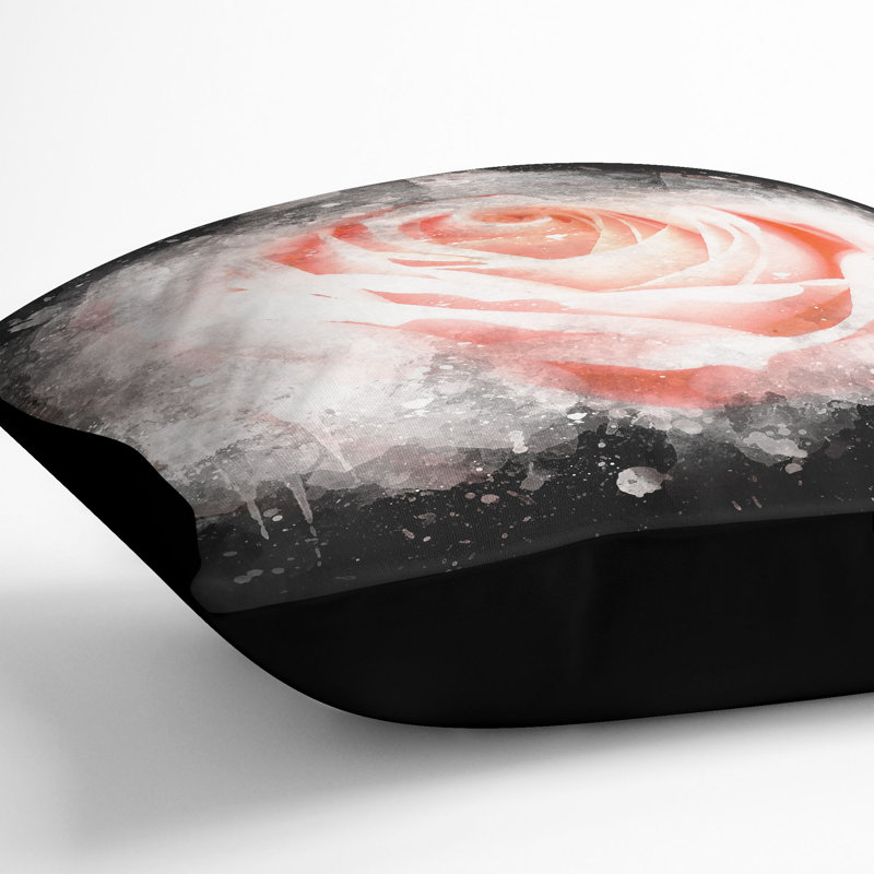 Square Throw Cushion, Black, 40cm H x 40cm W x 15cm D