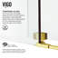 Winslow 48" W x 36" D x 80" H Sliding Frameless Shower Enclosure with 3/8  Clear Glass&Base-50877756-50877757