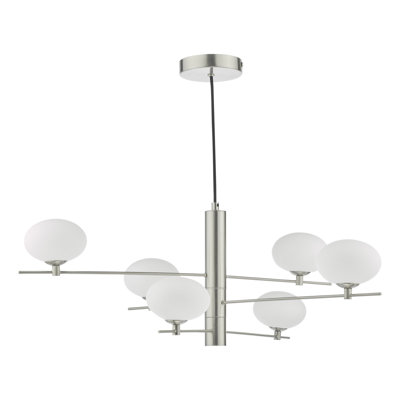 Hainesville 6 - Light Satin Nickel Pendant
