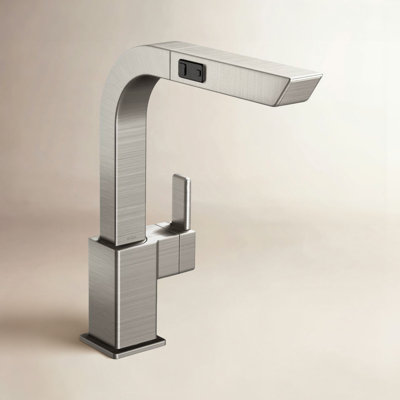 90 Degree Pull Out Single Handle Kitchen Faucet with Duralock™