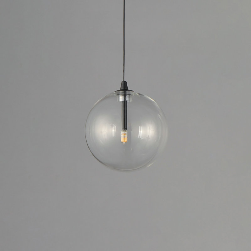 Luminaire suspendu Global-Single, Noir