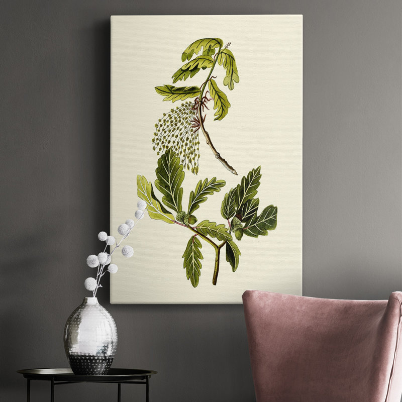 Olive Greenery III - peinture sur toile tendue, H 18 po x l 12 po x P 1,5 po
