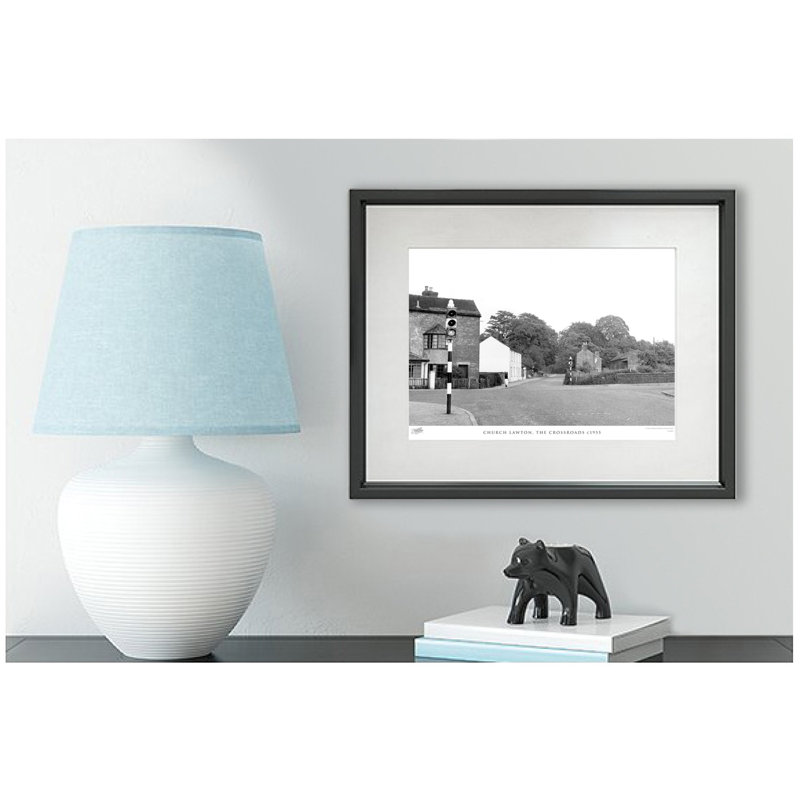 Church Lawton, The Crossroads C1955 by Francis Frith - Single Picture Frame Print, 40cm H x 50cm W x 2.3cm D