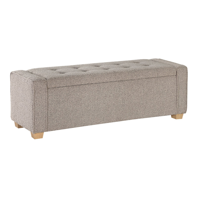 Banc de rangement rembourré Schlueter, Brouillard