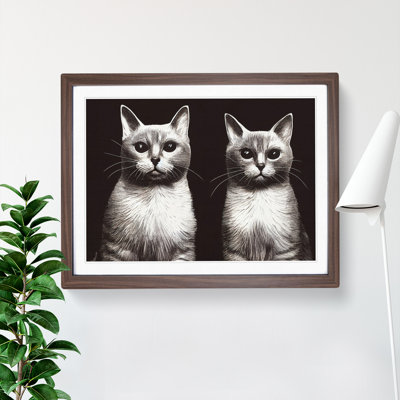 Two Cats Vol.2 - Framed Print