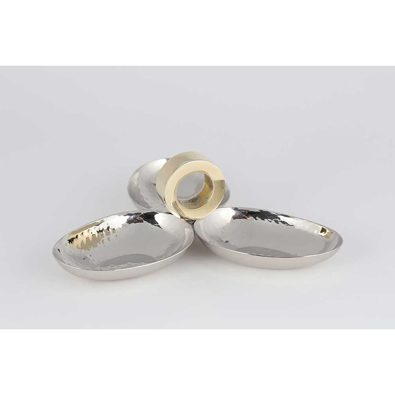 Everly Quinn Stainless Steel Divided Serving Dish