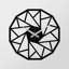 Horloge murale élégante en métal 18,9 po x 18,9 po | Fabrication 100% métal, épaisseur: 0,05 pouce | Nécessite 1 pile AA (non incluse) | Parfait pour les décors modernes et les espaces de vie