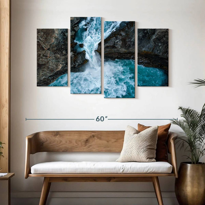 Alvord Aldeyjarfoss Waterfall, 32" H x 52" W