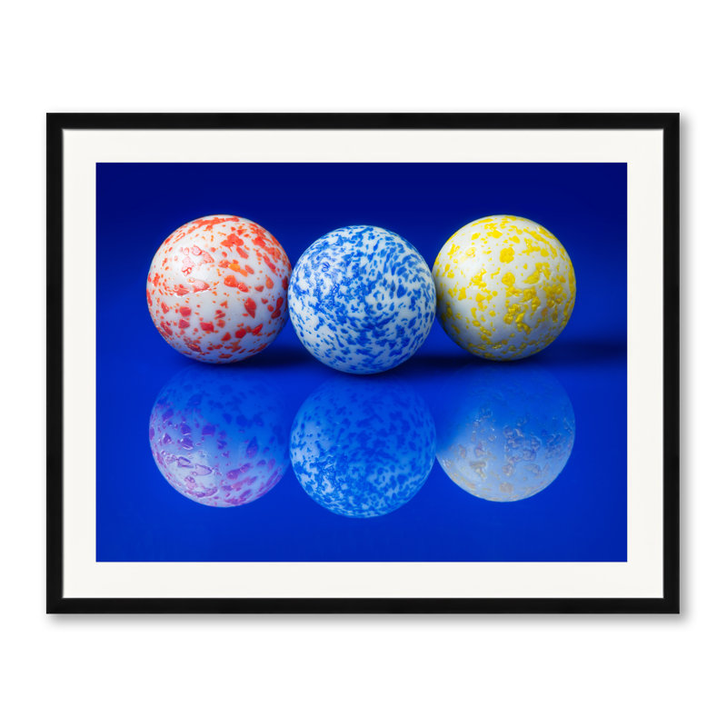 Marbles Print by Philippe Monthoux, Black Framed Paper, 24" H x 30" W