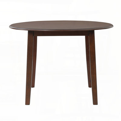 Extendable Round Folding Dining Table for Small Spaces (42.36", Brown, Seats 2-4)