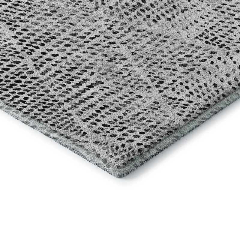 Tapis en étain de qualité supérieure lavable à la machine Cerrito AMF591, Rectangulaire 3 pi x 5 pi
