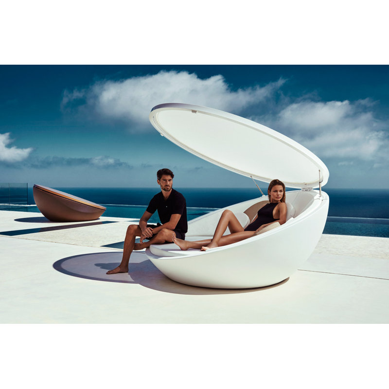 Ulm - Daybed with Folding Canopy - Basic, White