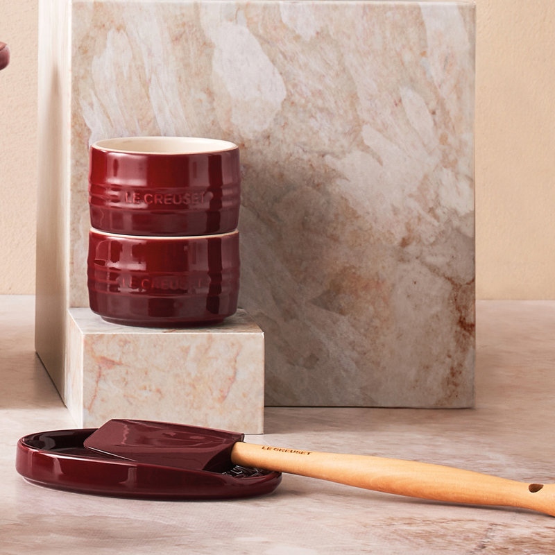 Le Creuset Stoneware Oval Spoon Rest, Garnet