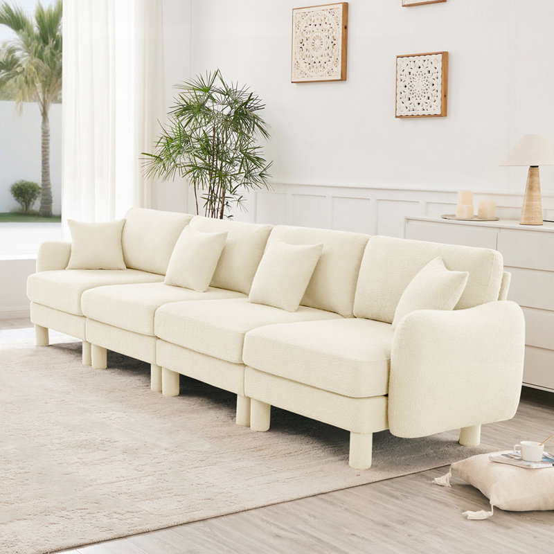 Canapé 4 places Boucle, Beige