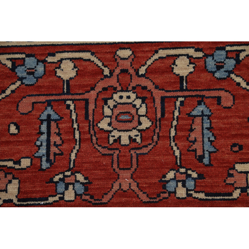 One-of-a-Kind 9'9" X 13' New Age Wool Area Rug in