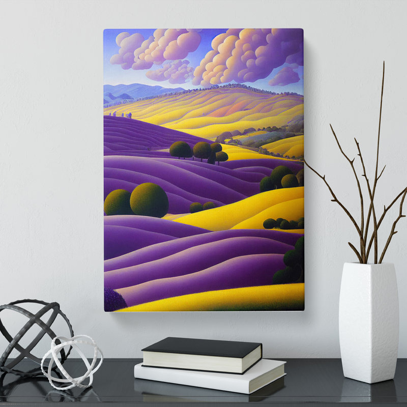 Lavender Field Vol.1 - Wrapped Canvas, 50cm H x 35cm W x 3cm D