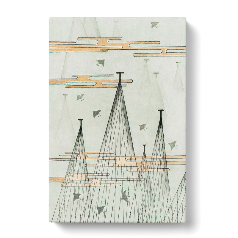 Skyscape With Birds by Watanabe Seitei - Wrapped Canvas, 76cm H x 50cm W x 3cm D